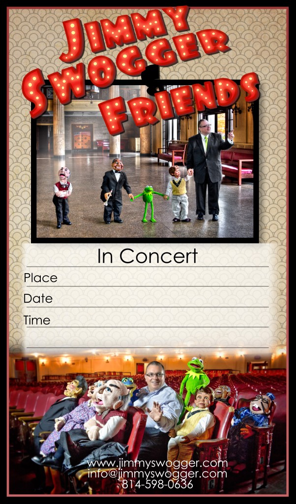 11 × 17 poster artwork for Jimmy Swogger & Friends