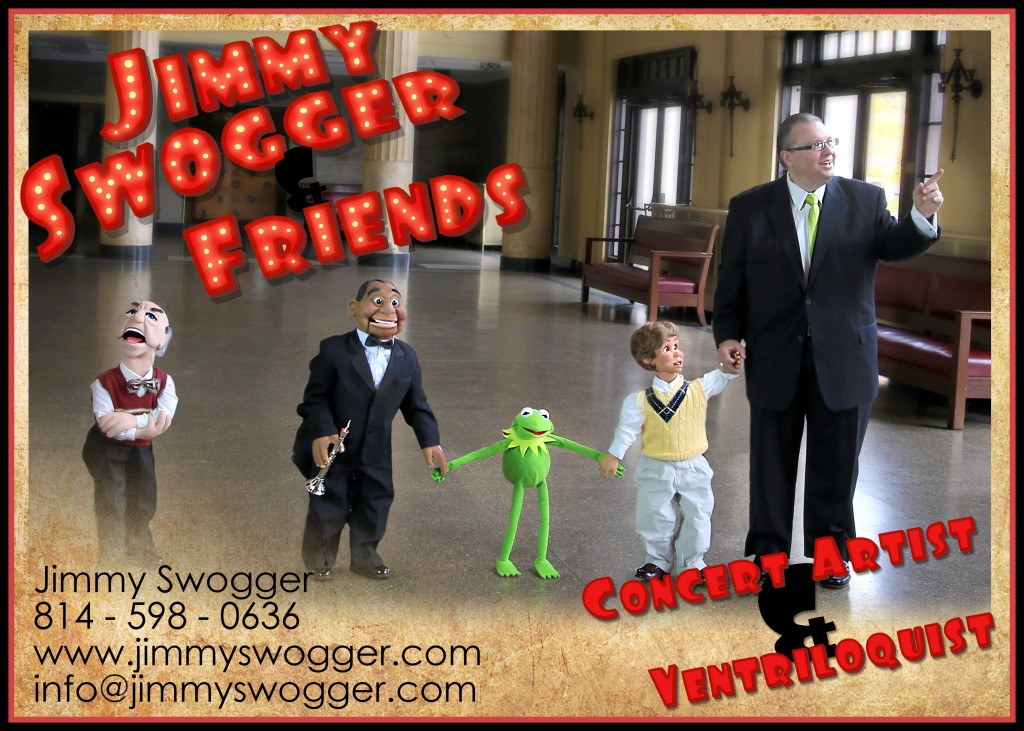 5 × 7 postcard artwork for Jimmy Swogger & Friends